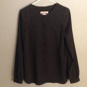 LOFT Long Sleeve Top Sz M EUC